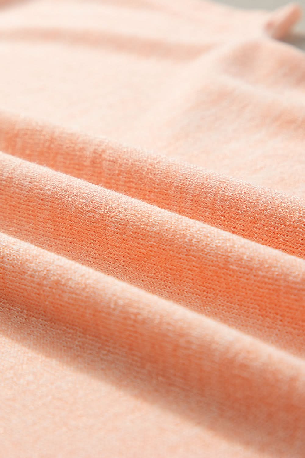Apricot Pink Button Detail Batwing Sleeve Casual Tee - Love Salve